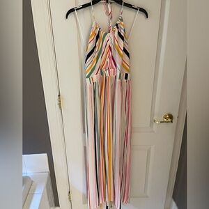 Colorful Striped Summer Maxi Dress